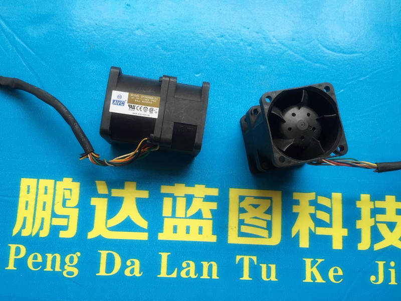 AVC4厘米双扇叶HPV1.88A 1U2U服务器风扇DF04056B12U散热器/风扇
