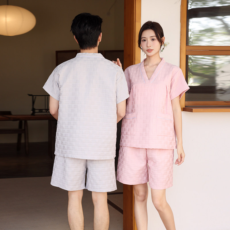 汗蒸服男洗浴服女酒店美容院足浴足疗服按摩桑拿熏蒸服短款浴裤,居家布艺,汗蒸服,淘宝优惠券,粉丝福利购,淘宝优惠卷