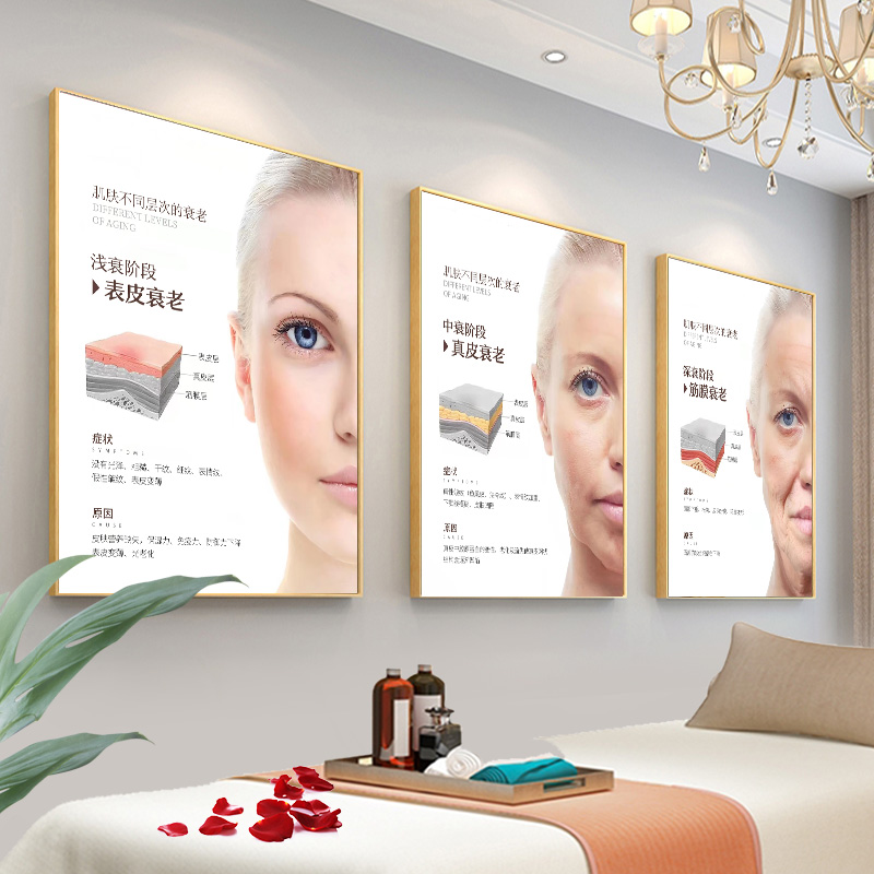 抗衰海报微整形挂画祛皱广告