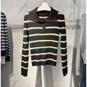 百搭条纹针织衫 商场同款 时尚 新款 女2631091 2026春季