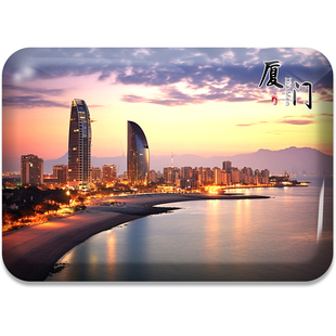 福建厦门冰箱贴双子星环岛路鼓浪屿沙滩钟鼓索道植物园纪念品礼品