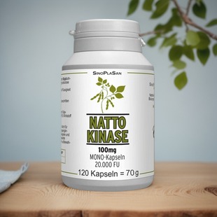 德国sinoplasan软化血管溶血栓高含量20000FU纳豆激酶胶囊非日本