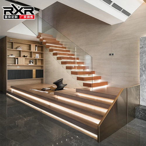 悬浮楼梯悬空大理石岩板