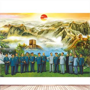 席像正堂大厅中堂布画中堂对联装饰画三联字画客厅装饰