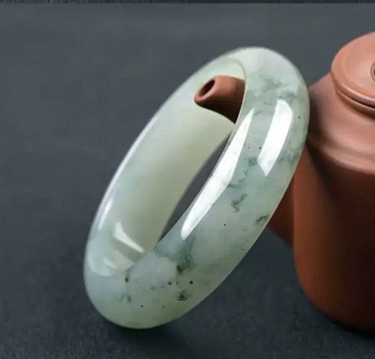 华丽桂林鸡血玉贵妃料 紫罗兰能量手镯手环 国寿驿站客户清仓送礼