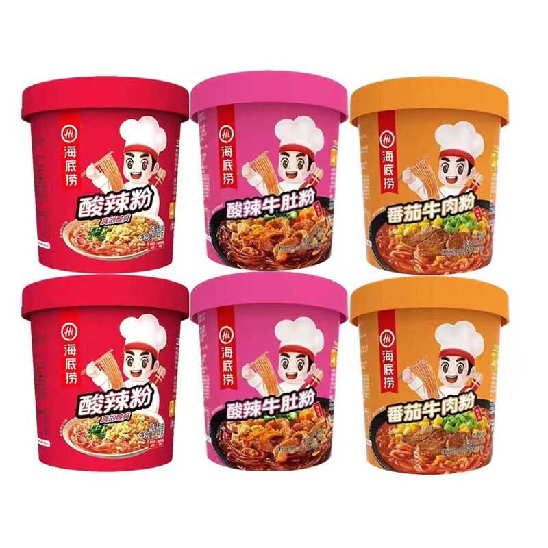 速食正宗牛肚冲泡桶装米线海底捞
