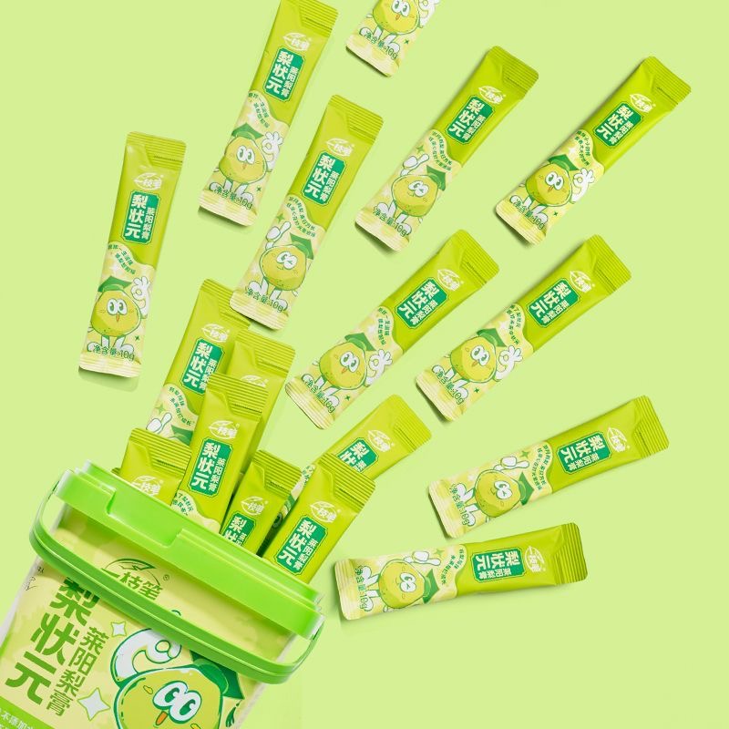 一枝笔梨状元莱阳梨膏10g*21条秋梨膏泡水梨膏条便携纯慈梨膏