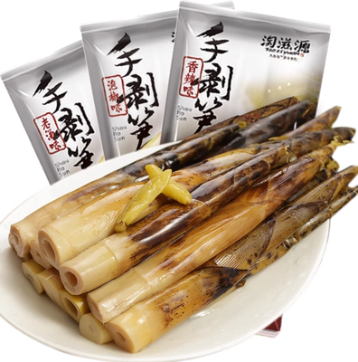 临期淘滋源手剥笋230g开袋即食酸笋竹笋网红手拨扒香辣笋尖泡椒
