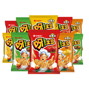 临期好丽友呀土豆番茄牛排烤鸡蜂蜜黄油薯条膨化食品休闲零食小吃