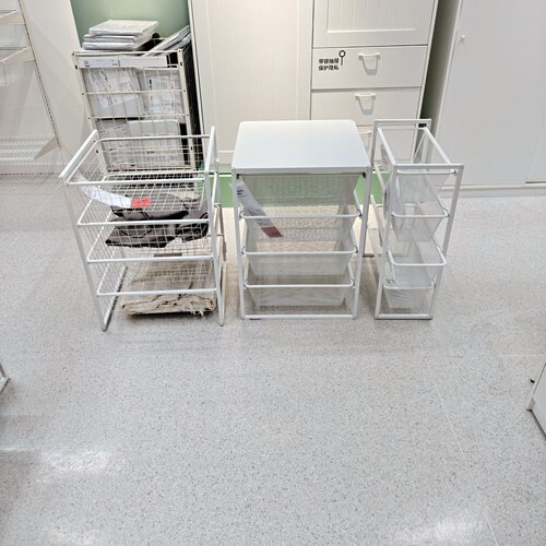 宜家尤纳赛尔搁架单元办公用品整理架家用4层杂物收纳卫生间推车