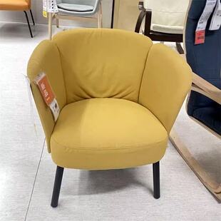 宜家代购赫洛克拉扶手椅沙发椅客厅舒适久坐椅子卧室椅子办公椅