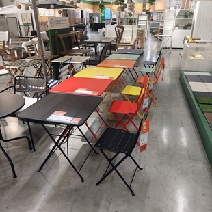 宜家国内代购苏恩索桌子椅子户外桌椅庭院折叠金属桌椅阳台休闲桌