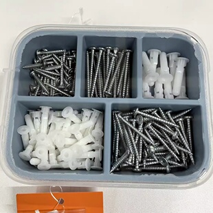 宜家代购缇克西螺丝和螺塞175件套膨胀螺栓带收纳盒