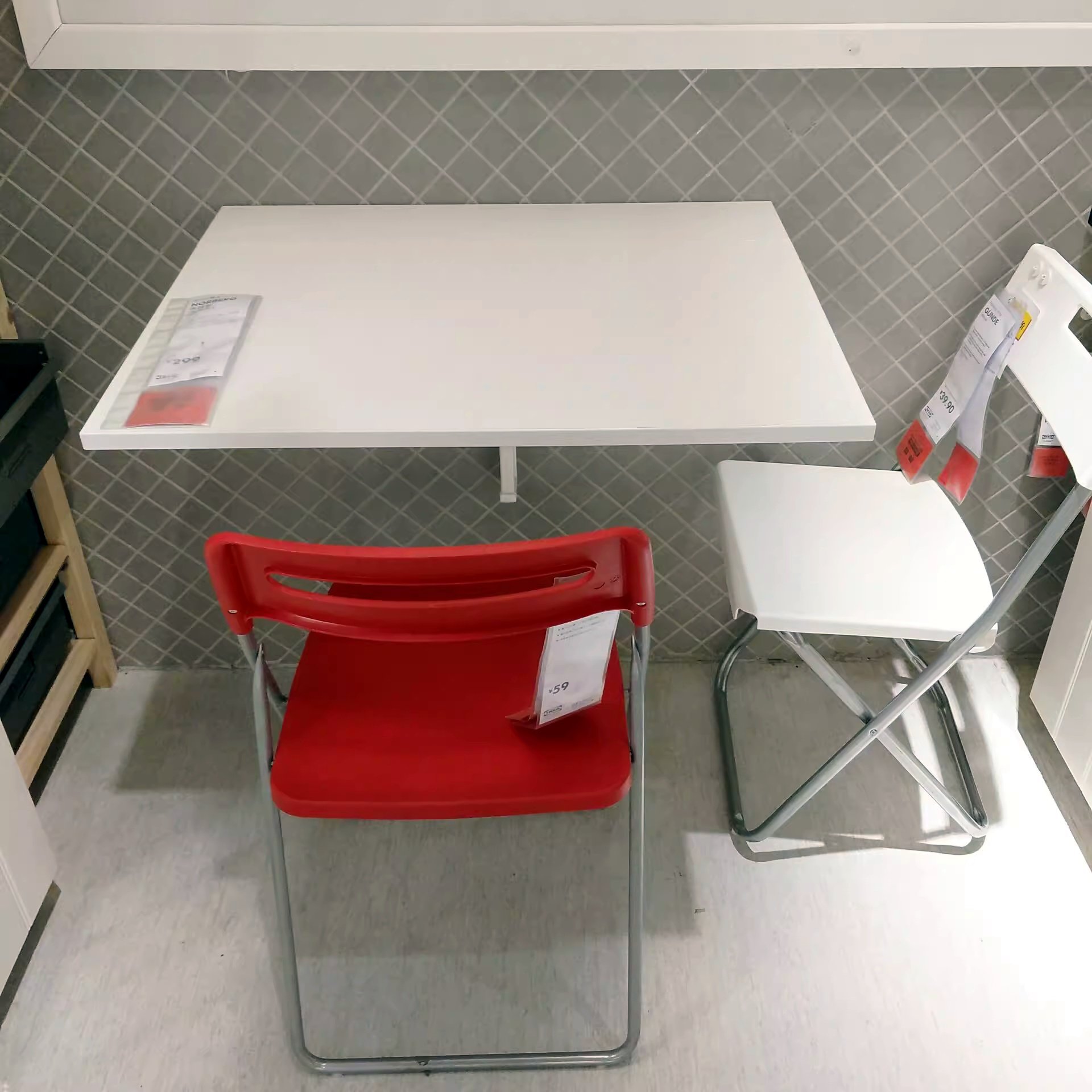 宜家代购诺伯格壁装折叠桌子墙壁桌子阳台卧室壁挂式餐桌,住宅家具,壁挂桌,淘宝优惠券,粉丝福利购,淘宝优惠卷