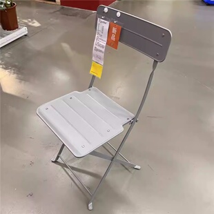 宜家代购苏恩索椅子餐椅简约现代北欧金属椅子室内户外休闲椅