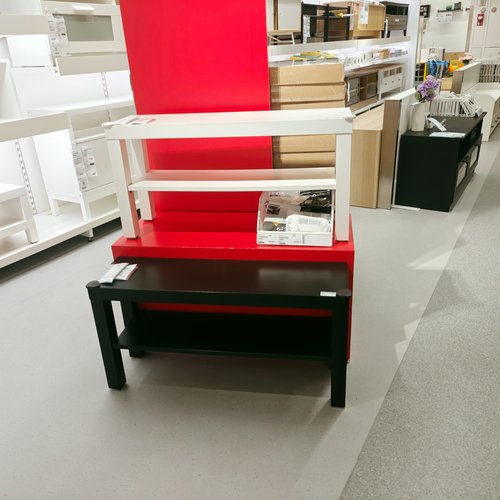 宜家正品拉克电视柜黑色白色