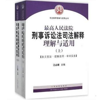 【正版】高人民法院刑事诉讼法司法解释理解与适用条文意旨 理解适用 审 江必新