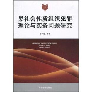 【正版书】 黑社会性质组织犯罪理论与实务问题研究 于天敏 等 著 中国检察出版社