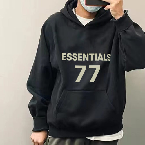 植绒复线ESSENTIALS77高街情侣宽松连帽卫衣FearOfgod潮牌男女装