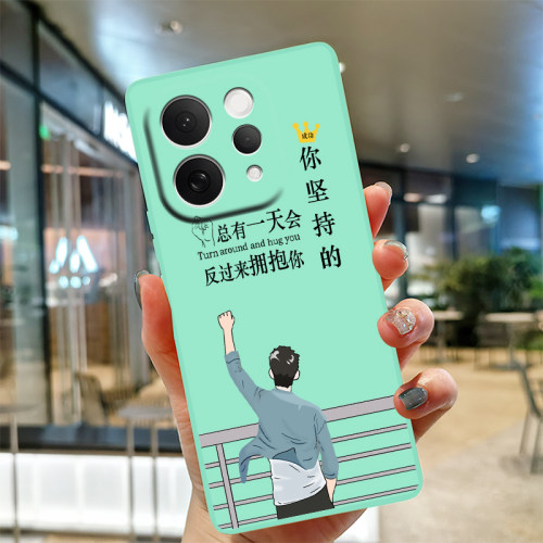 坚持适用vivs50手机保护套V2528A防摔硅胶包边液态硅胶软壳