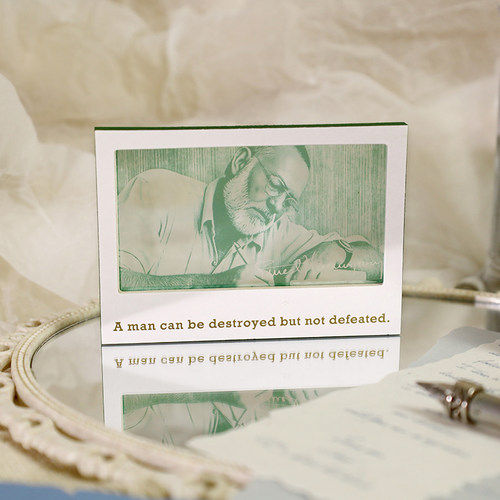 【作家系列文创】透卡冰箱贴 毛姆+海明威+赫尔曼·梅尔维尔 白鲸老人与海周边 烫金磁吸工艺 后浪品牌文创