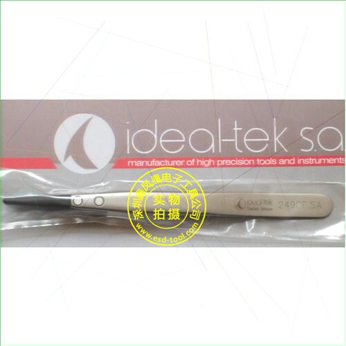 出售 瑞士IDEAL-TEK精密镊子 249CF.SA碳纤维镊子头 防静电圆头镊