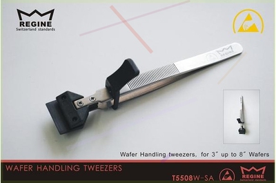 出售 皇冠镊子 REGINE T5508W可换头防静电 精密不锈钢柄晶圆夹子