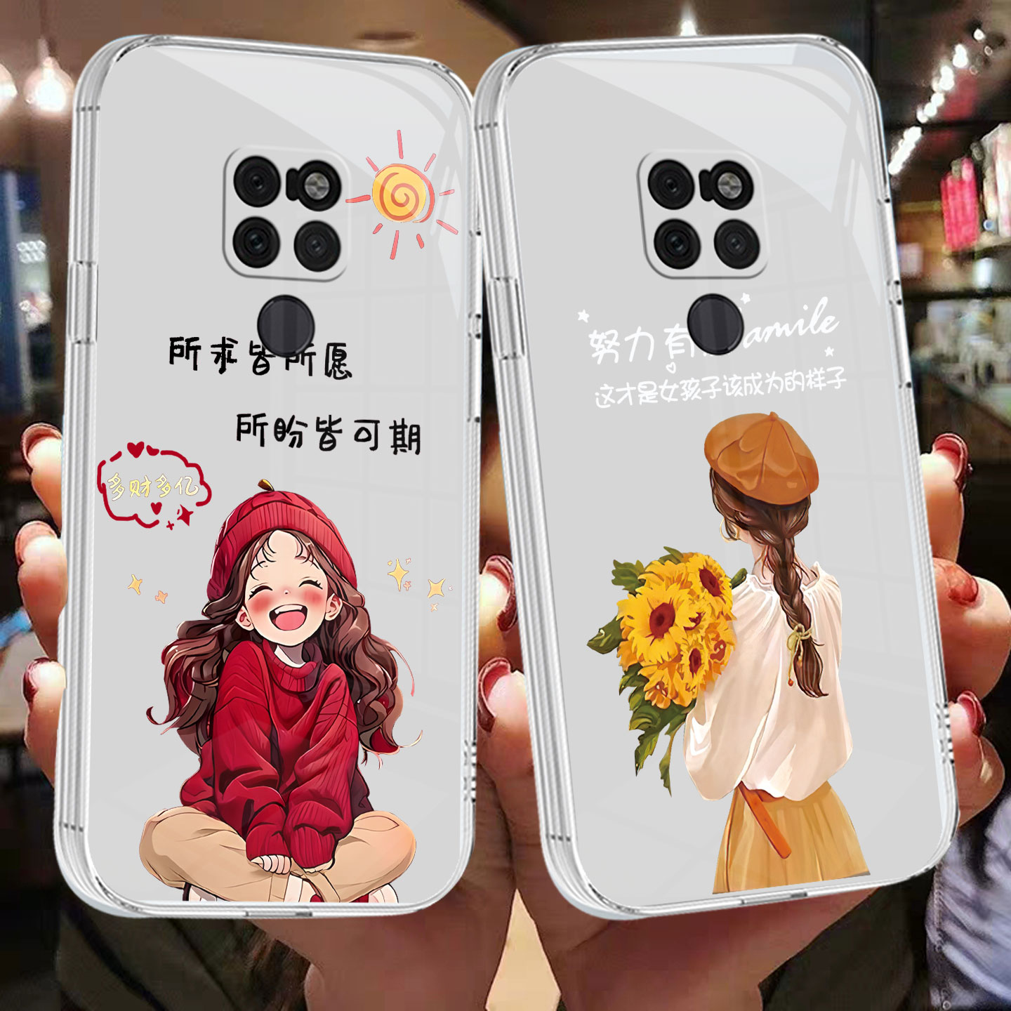 适用于华为Mate20手机壳HMA-AL00新款情侣创意精孔时尚tpu简约软