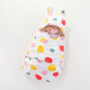 新生儿抱被纯棉春秋薄款 包被婴儿睡袋防惊跳初生宝宝包单夏季 包巾