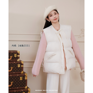 饼干马甲 冬季 棉 孕期穿搭孕妇装 新气质马甲外套 娜娜 猫单