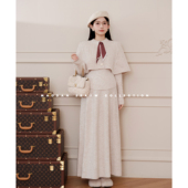 新品 猫单 斗篷上衣半身裙 孕期穿搭孕妇套装 冬季 维尔利亚 娜娜