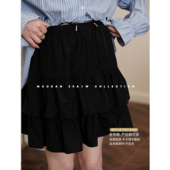 孕期穿搭孕妇装 娜娜 春夏季 短半裙时尚 猫单 裙裤 普鲁士少女