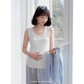 纯色U领吊带背心夏季 猫单 孕期穿搭孕妇装 娜娜 百搭 欧若随性