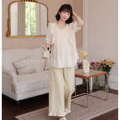 孕期穿搭孕妇装 娜娜 2026新款 可哺乳短袖 猫单 套装 香草甜筒