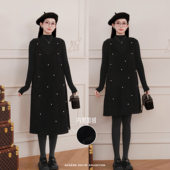 新品 猫单 气质背心裙两件套 孕期穿搭孕妇装 冬季 卡农乐章 娜娜