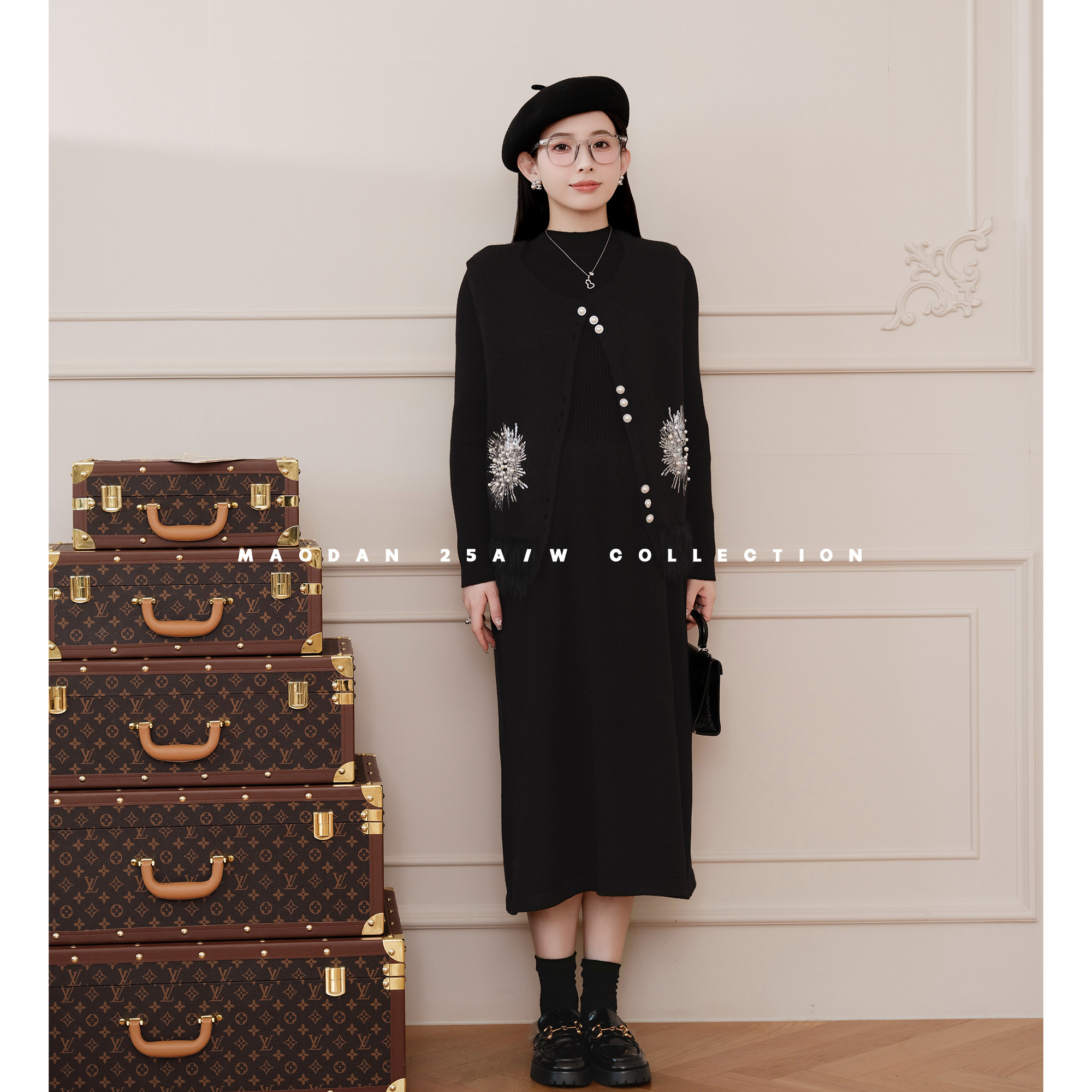 猫单【银羽协奏】娜娜的孕期穿搭孕妇套装冬季新品气质马甲连衣裙,孕妇装/孕产妇用品/营养,套装,淘宝优惠券,粉丝福利购,淘宝优惠卷