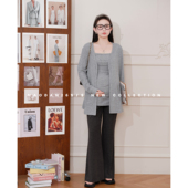 孕期穿搭孕妇装 娜娜 春装 新品 吊带三件 猫单 显瘦开衫 智系lady