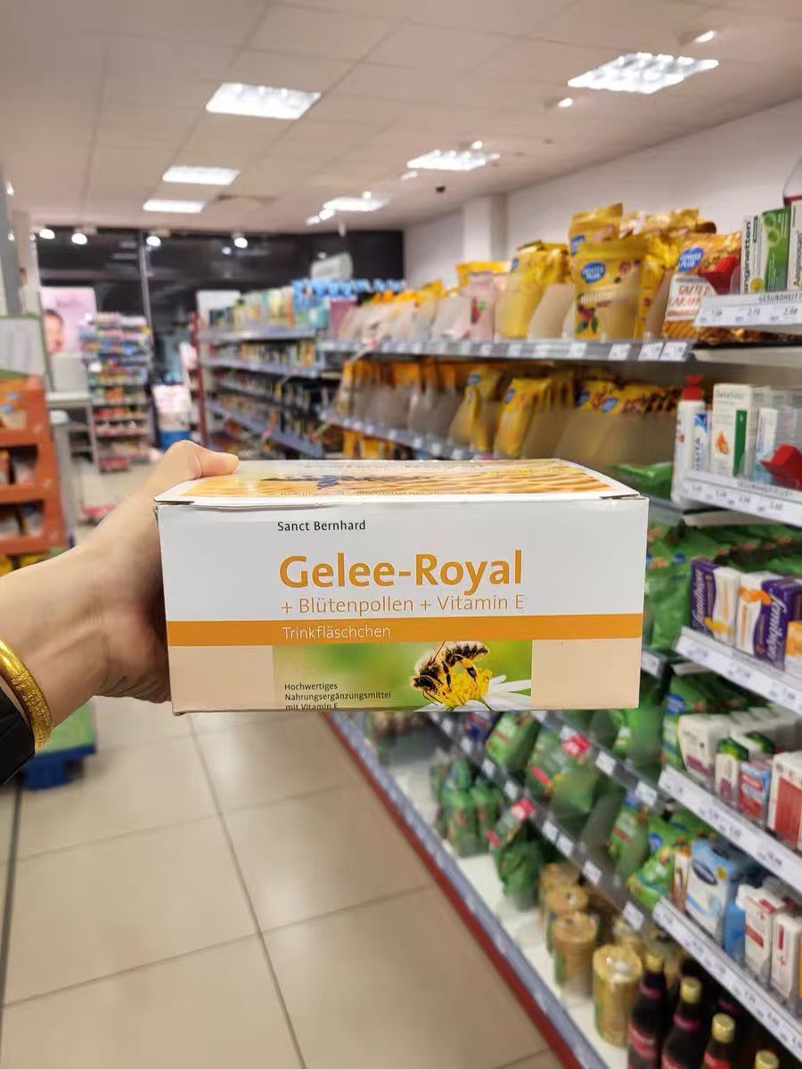 德国直邮 anct天然蜂王浆+花粉+维生素VE口服液 30支20ml现货