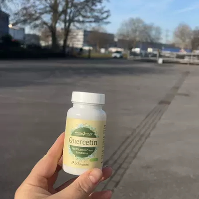 德国直邮代购effective槲皮素500mg肺部肺动力免 疫吸烟加沙棘维C