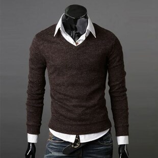 render men 男士 sweater针织衫 knit neck cotton trade Spring
