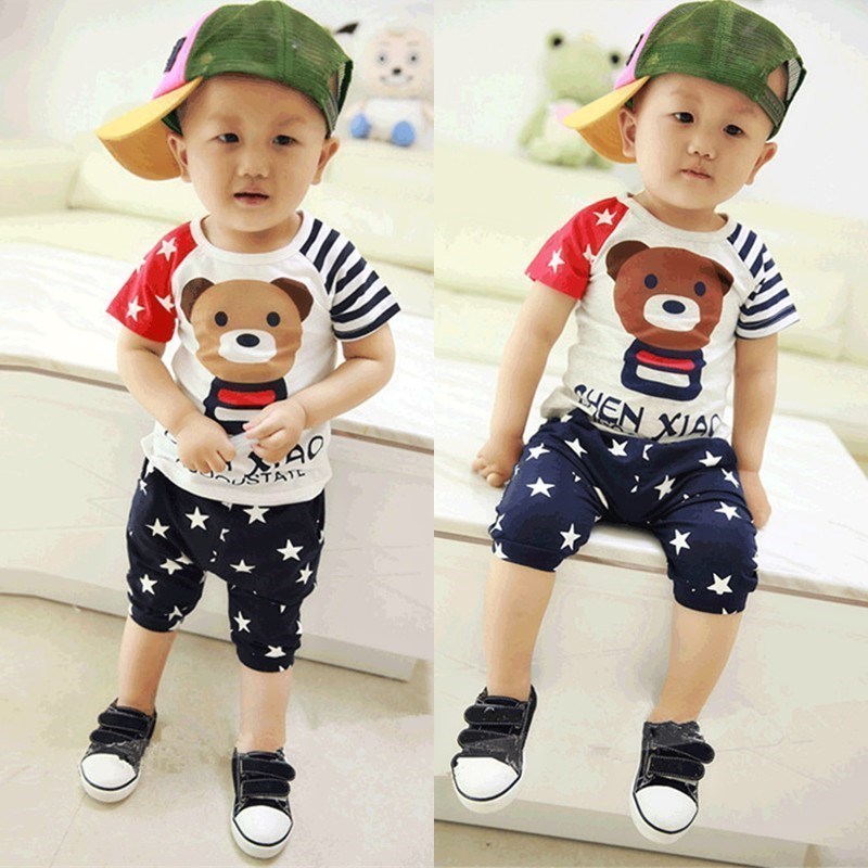 boy clothes children wear baby summer wear the 1-2-3-