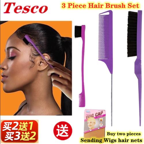 1Pc Beauty Double Sided Edge Control Hair Comb Hair Styling_虎窝淘