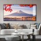日本富士山挂画日式 餐厅大幅装 饰画现代简约房间卧室床头壁画轻奢