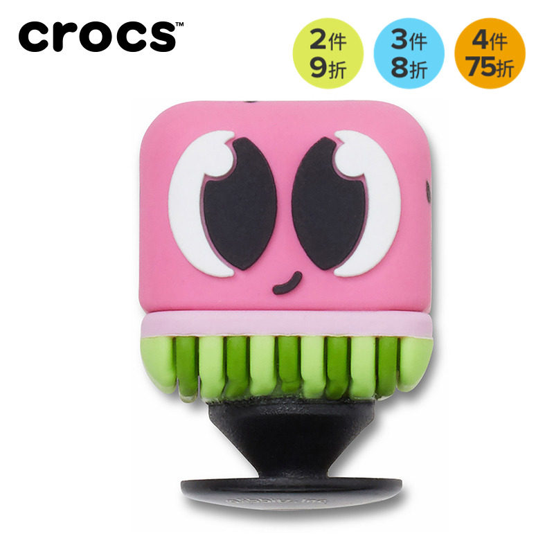 Crocs卡骆驰配饰智必星洞洞鞋花 可口美食食物3D大眼西瓜萌眼草莓