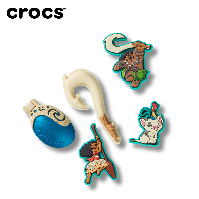 Crocs卡骆驰配饰智必星洞洞鞋花 IP授权莫阿娜五件套