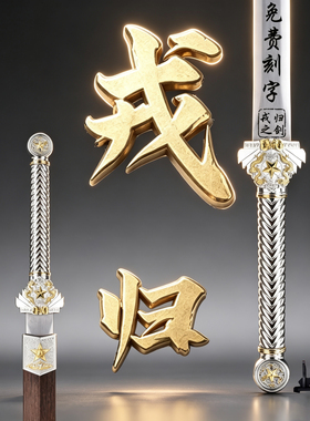 戎归之剑退伍纪念龙泉汉剑宝剑锰钢剑送礼礼物从戎之剑摆件未开刃