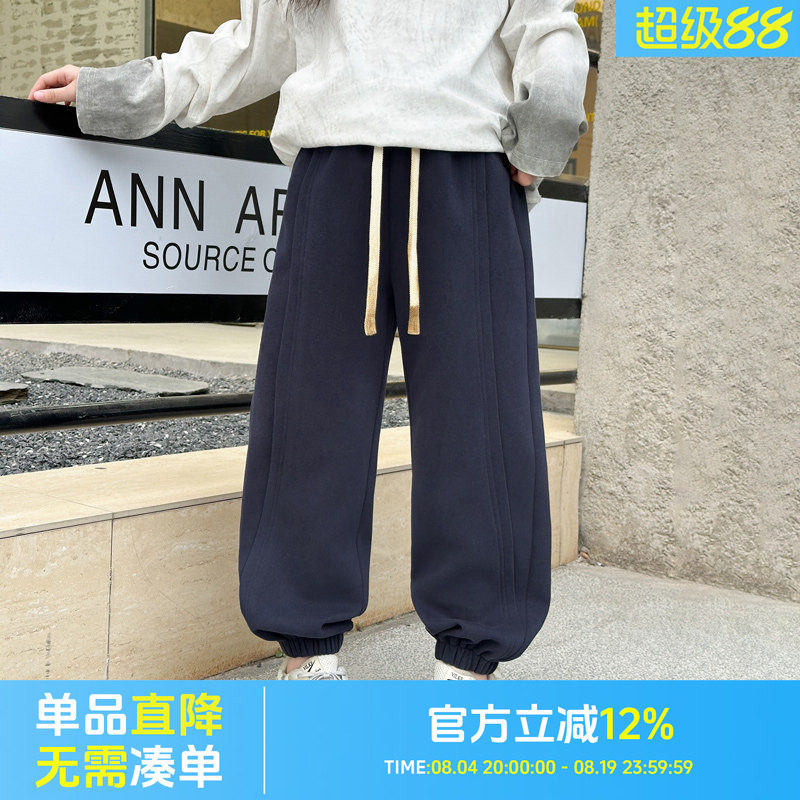 女大童裤子女孩2026新款春季洋气卫裤中大童春秋今年流行爆款运动