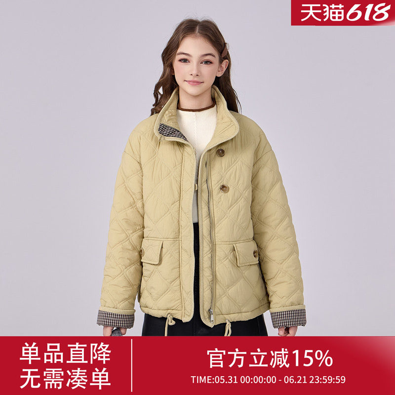 外套女装冬2026超火冬装女士夹棉加厚棉袄女装洋气冬天棉衣厚棉服
