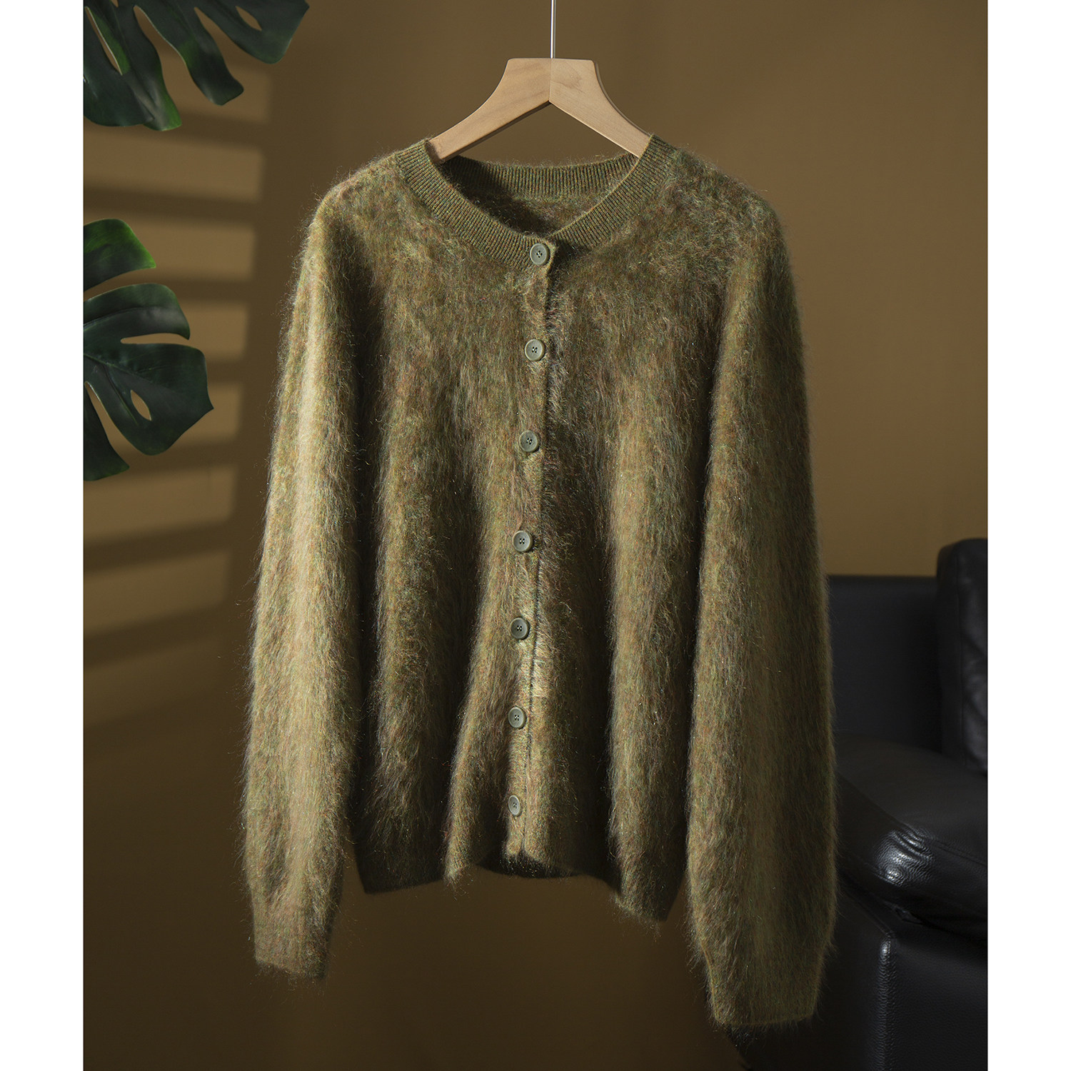 丝艺100%山羊绒小皮草拉绒毛衣开衫圆领长袖百搭拉毛针织开衫外套,女装/女士精品,毛针织衫,淘宝优惠券,粉丝福利购,淘宝优惠卷