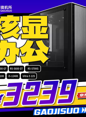搞机所 三月特惠 R5 5600GT/i5-12400 商务 台式 办公 核显 主机
